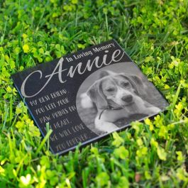 Personalized Memorial Pet Stone Granite - Engraved Headstone with YOUR ...